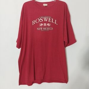 🔵BOGO FREE🔵  Roswell New Mexico Red Graphic Men's T-Shirt Sz XXL
